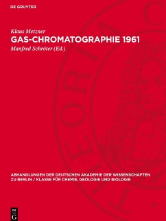 Gas-Chromatographie 1961 - Metzner, Klaus