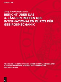 Cover Bericht über das 4. Ländertreffen des Internationalen Büros für Gebirgsmechanik