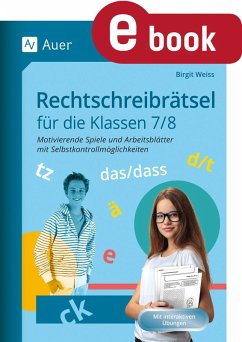 Cover Rechtschreibrätsel für die Klassen 7-8 (eBook, PDF)