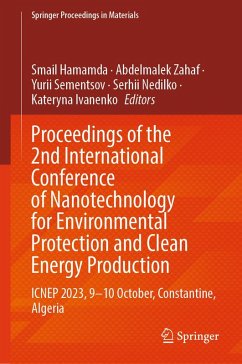 Cover Proceedings of the 2nd International Conference of Nanotechnology for Environmental Protection and Clean Energy Production (eBook, PDF)