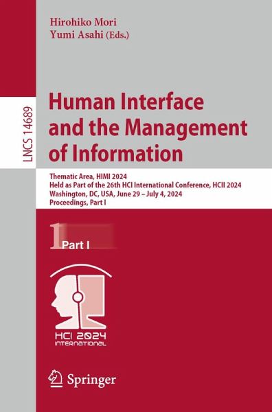 Human Interface and the Management of Information (eBook, PDF)