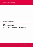 L'expression de la manière en allemand (eBook, PDF)