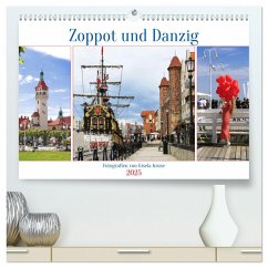 Zoppot und Danzig (hochwertiger Premium Wandkalender 2025 DIN A2 quer), Kunstdruck in Hochglanz