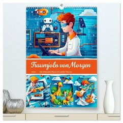 Traumjobs von Morgen - Der Zukunfts-Planer für große Träume (hochwertiger Premium Wandkalender 2025 DIN A2 hoch), Kunstdruck in Hochglanz