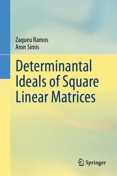 Determinantal Ideals of Square Linear Matrices (eBook, PDF) - Ramos, Zaqueu; Simis, Aron