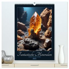 Fantastische Mineralien - Geheimnisvolle Schätze (hochwertiger Premium Wandkalender 2025 DIN A2 hoch), Kunstdruck in Hochglanz