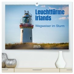Leuchttürme Irlands (hochwertiger Premium Wandkalender 2025 DIN A2 quer), Kunstdruck in Hochglanz