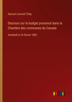Discours sur le budget prononcé dans la Chambre des communes du Canada