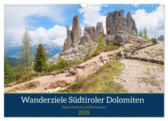 Wanderziele Südtiroler Dolomiten - Region Gadertal und Buchenstein (Wandkalender 2025 DIN A3 quer), CALVENDO Monatskalender - Calvendo;SusaZoom