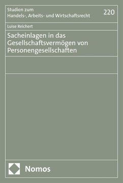 Sacheinlagen in das Gesellschaftsvermögen von Personengesellschaften (eBook, PDF) - Reichert, Luise