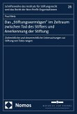 Das „Stiftungsvermögen&quote; im Zeitraum zwischen Tod des Stifters und Anerkennung der Stiftung (eBook, PDF)