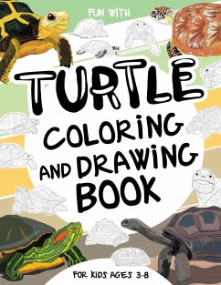 Turtle Coloring and Drawing Book For Kids Ages 3-8 - Books, Coloring