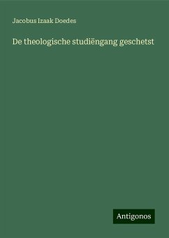 De theologische studiëngang geschetst - Doedes, Jacobus Izaak