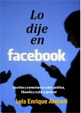 Lo dije en Facebook (eBook, ePUB)