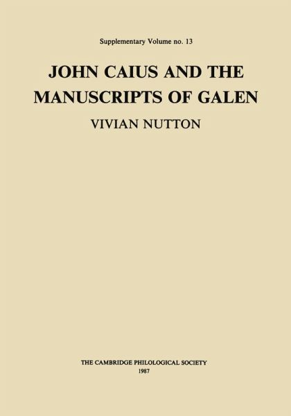 John Caius and the Manuscripts of Galen (eBook, ePUB) John Caius and the Manuscripts of Galen (eBook, ePUB)