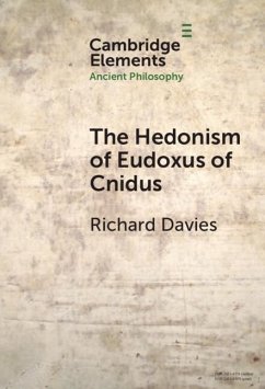 Hedonism of Eudoxus of Cnidus (eBook, ePUB) - Davies, Richard