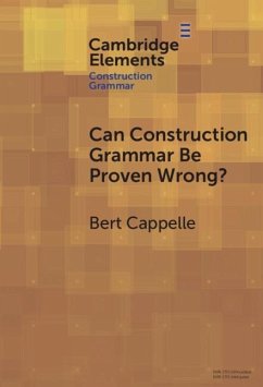 Can Construction Grammar Be Proven Wrong? (eBook, ePUB) - Cappelle, Bert