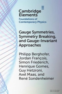 Gauge Symmetries, Symmetry Breaking, and Gauge-Invariant Approaches (eBook, PDF) - Berghofer, Philipp; Francois, Jordan; Friederich, Simon; Gomes, Henrique; Hetzroni, Guy; Maas, Axel; Sondenheimer, Rene