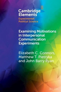 Cover Examining Motivations in Interpersonal Communication Experiments (eBook, PDF)