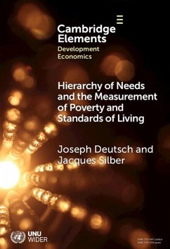 Cover Hierarchy of Needs and the Measurement of Poverty and Standards of Living (eBook, PDF)