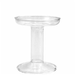 Cover Glas Kerzenhalter, 8,5x8,5x10cm, für Kerzen Ø 7cm