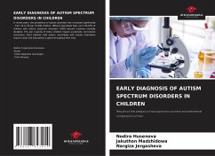 Cover EARLY DIAGNOSIS OF AUTISM SPECTRUM DISORDERS IN CHILDREN