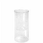 Glas-Windlicht, 20 cm/Ø 9,5 cm, für Kerzen Ø 7cm Glas-Windlicht, 20 cm/Ø 9,5 cm, für Kerzen Ø 7cm