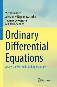 Ordinary Differential Equations - Henner, Victor;Nepomnyashchy, Alexander;Belozerova, Tatyana