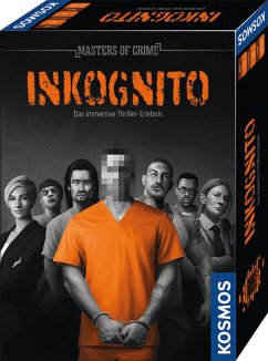 Cover KOSMOS 683832 - Masters of Crime INKOGNITO, ein immersives Thriller-Erlebnis, Krimi-Spiel