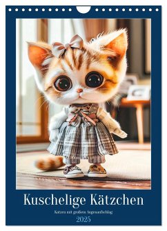 Kuschelige Kätzchen - Katzen mit großem Augenaufschlag (Wandkalender 2025 DIN A4 hoch), CALVENDO Monatskalender
