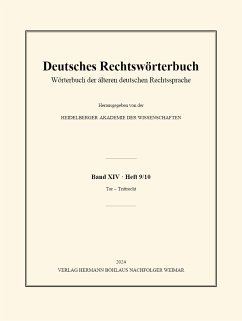 Deutsches Rechtswörterbuch (eBook, PDF)