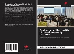 Evaluation of the quality of life of university teachers - WAMBANA NGETUTALA, BLAISE