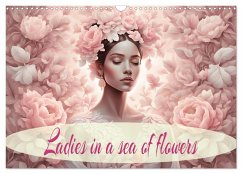 Ladies in a sea of flowers (Wall Calendar 2025 DIN A3 landscape), CALVENDO 12 Month Wall Calendar - Djeric, Dusanka