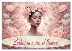 Ladies in a sea of flowers (Wall Calendar 2025 DIN A4 landscape), CALVENDO 12 Month Wall Calendar
