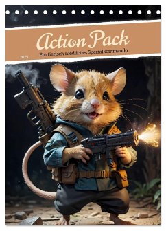 Action Pack - Ein tierisch niedliches Spezialkommando (Tischkalender 2025 DIN A5 hoch), CALVENDO Monatskalender - Calvendo;pixs:sell