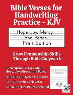 Bible Verses for Handwriting Practice - KJV - Publishing, Good And Right