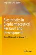 Biostatistics in Biopharmaceutical... - Bild 1