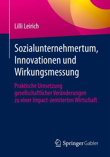 Sozialunternehmertum, Innovationen und Wirkungsmessung Sozialunternehmertum, Innovationen und Wirkungsmessung