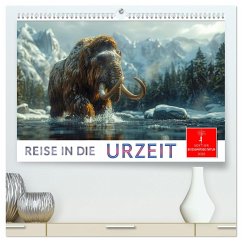 Reise in die Urzeit (hochwertiger Premium Wandkalender 2025 DIN A2 quer), Kunstdruck in Hochglanz