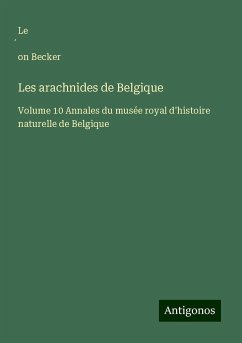 Les arachnides de Belgique - Becker, Le¿on