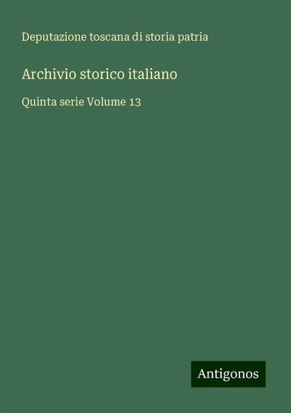 Archivio storico italiano Archivio storico italiano