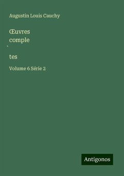 ¿uvres comple¿tes - Cauchy, Augustin Louis