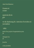 Causes et conse¿quences de la gre¿ve du faubourg St.-Antoine d'octobre et novembre¿ 1882