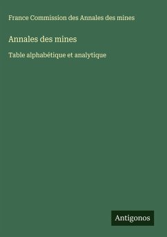 Annales des mines - France Commission Des Annales Des Mines