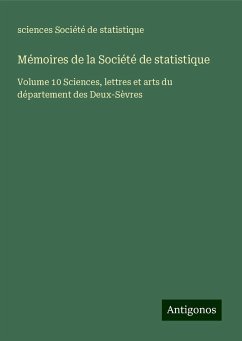 Mémoires de la Société de statistique - Société de statistique, Sciences