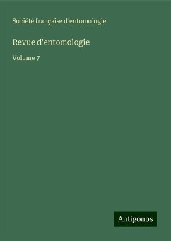 Revue d'entomologie - Société française d'entomologie