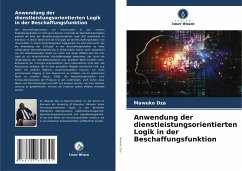 Cover Anwendung der dienstleistungsorientierten Logik in der Beschaffungsfunktion