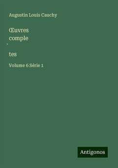 ¿uvres comple¿tes - Cauchy, Augustin Louis