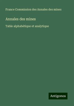 Annales des mines - France Commission Des Annales Des Mines