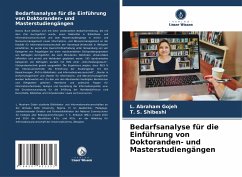 Bedarfsanalyse für die Einführung von Doktoranden- und Masterstudiengängen - Gojeh, L. Abraham;Shibeshi, T. S.